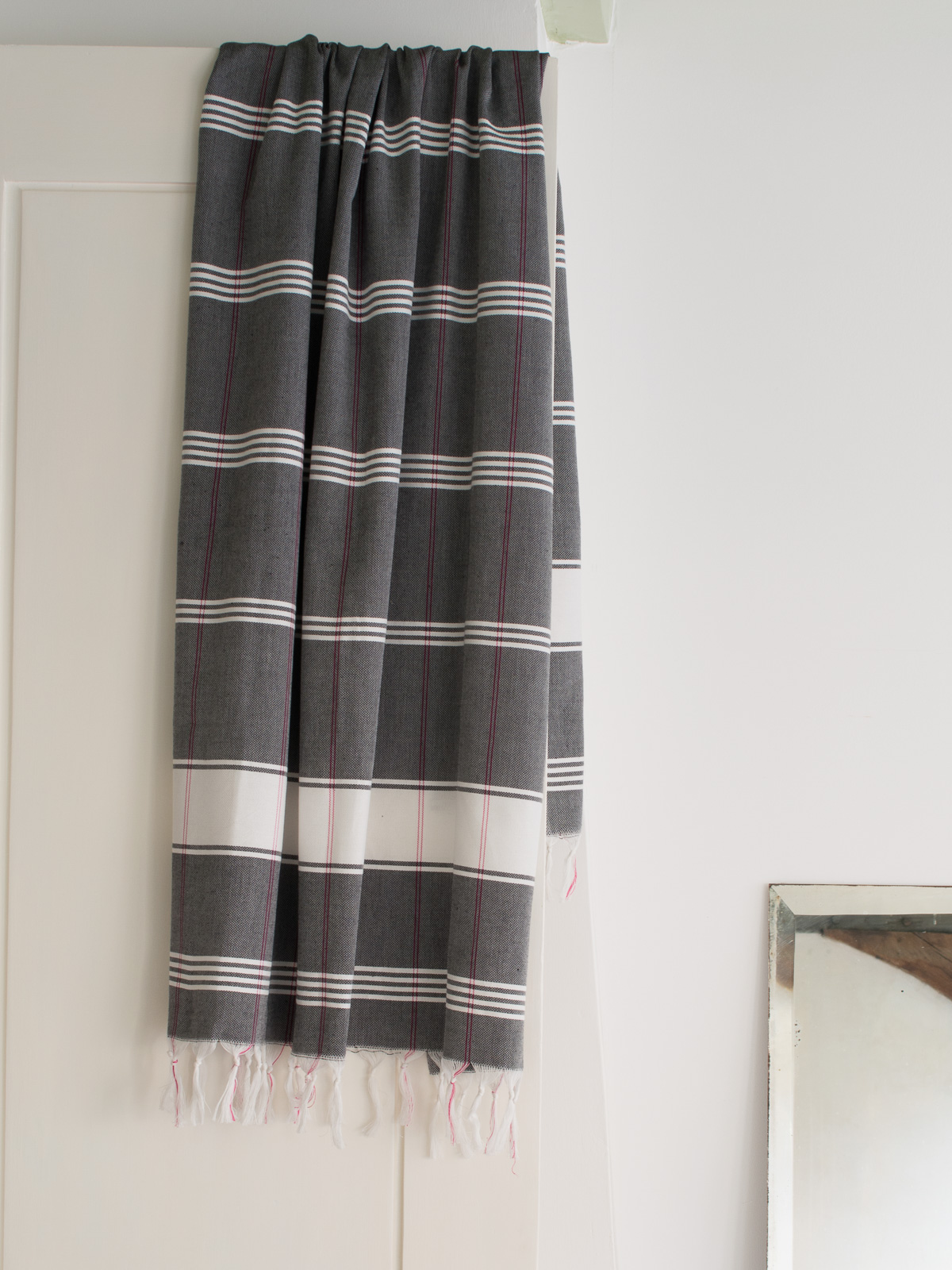 hammam towel checkered black/white